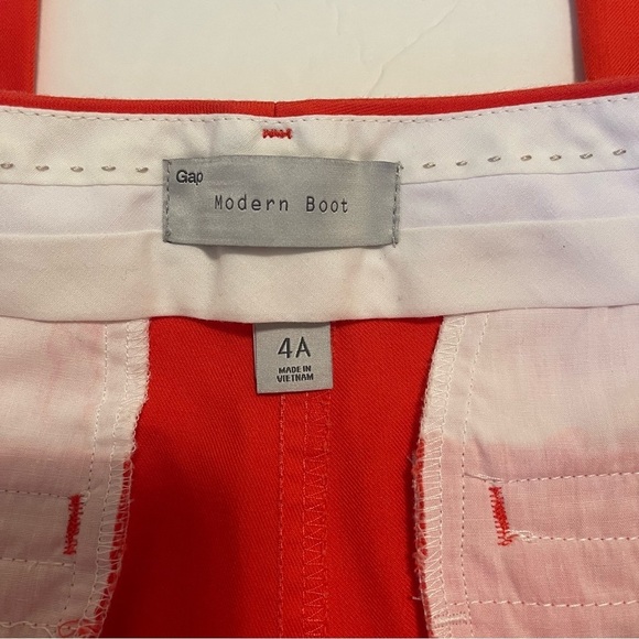 Gap Pants Modern Boot Cut Trousers Festive Orange 4A - Picture 6 of 12